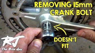 How To Remove 15mm16mm Crank Bolt When Socket Doesnt Fit