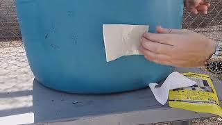 Polyethylene Drum Repair with Quick Patch