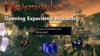 Neverwinter Opening all my Experience Rewards mod 13