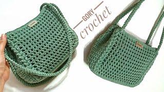 كروشيه شنطه كتف شنطه يد موديل سهل وبسيط Crochet bagBolso de crochetBolsa de crochêTas rajutan