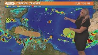 Disturbance brings Gulf Coast more rain Sunday tropical wave in Atlantic could develop this week