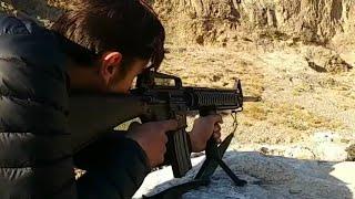 well known Sharp shooter Abdullah Afridi Range Shooting with M16