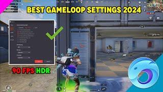 Best Gameloop Settings for PUBG MOBILE 2024  UHD 90 FPS  4K  NO LAG