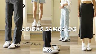 How to style Adidas Samba OG sneakers  Most Popular  Unboxing + Review Size Guide ft. Dossier