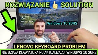 Keyboard not working after Windows 10 11 20H2 21H1 update? Lenovo laptop keyboard repair