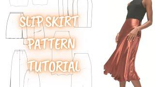 Pattern Making  Bell Shape Bias Cut Slip Skirt