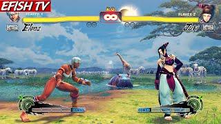 Elena vs Juri Hardest AI - Ultra Street Fighter IV