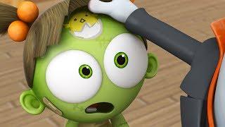 Funny Animated Cartoon  Spookiz Zizis Brand New Chick Forehead Tattoo 스푸키즈  Videos For Kids