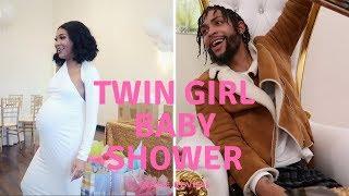 VLOGMAS 2018  Day 17 OUR TWIN GIRLS BABY SHOWER + NAME REVEAL 