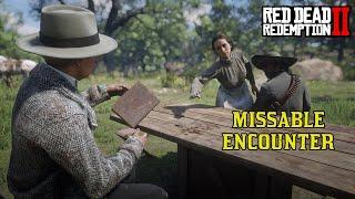 RDR2 Edith Downes Visits the Camp To Pay Off The Debt  Missable Encounter Red Dead Redemption 2