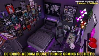 Medium Budget Gamingroom  DEKORASI KAMAR MINIMALIS JADI KAMAR GAMING AESTHETIC + MONOCHROME 2022