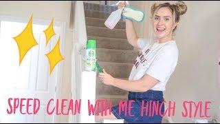 SPEED CLEAN WITH ME MRS HINCH STYLE TIPS AND TRICKS   POWER HOUR  CLEANING HACKS