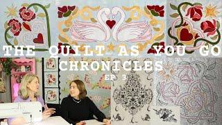 The Quilt-as-you-go Chronicles Ep 3 Applique Work rainy days in our studio