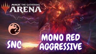 SNC  Колода Моно-красная агро  Mono red aggro deck. MTG arena  мета 2022