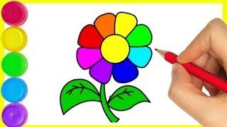 BEAUTIFUL FLOWER DRAWING  How to draw a beautiful flower  Creative Corner