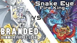 Branded Gimmick Puppet Lock v Snake Eye Fire King  July 2024