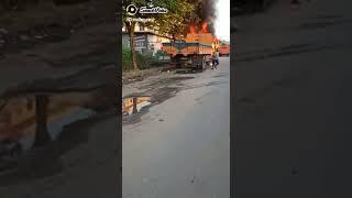 truck terbakar