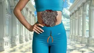 ASMR fit girl gets belly worms removed  2d ASMR animation treatment