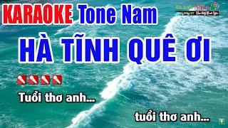 Hà Tĩnh Quê Ơi Karaoke Tone Nam - Beat Phối Mới  Nhạc Sống Thanh Ngân