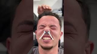 Wax reaction #barber #wax #barbershop #waxx #beauty #haircut #waxy #funny #hairwax #prank #balayage