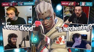 Streamers Reacting To Rank #1 PLAYER Meliø