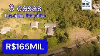 551 CHÁCARA EM SANTO ANTÔNIO DA PATRULHA COM 3 CASAS LUZ ÁGUA ENCANADA E FIBRA ÓTICA R$165MIL