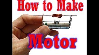 How to make DC motor at home  How to Make an Electric Motor at Home