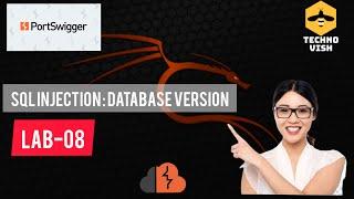 SQL injection attack querying the database type and version on MySQL and Microsoft  Portswigger