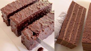 층층이 쌓아 올린 정갈한 초코케이크가 먹고 싶다면 만들어보세요.레이어 초코샌드케이크 Layer Chocolate Cake