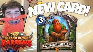 NEW CARD Tavish Stormpike - Forged in the Barrens Card Reveal  Hunter Legendary