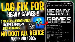 Lag Fix For Heavy Games  No Root   Magisk Module No Root  Optimize Gaming Performance