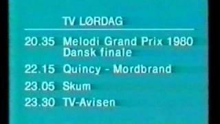 DR TV programoversigt 29.03.80