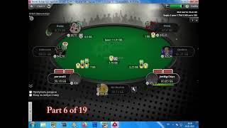 Winning of PokerStars online Holdem Bounty Tournament 22$ Part 6 of 19.