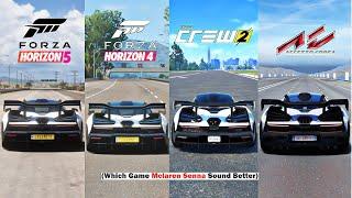 Mclaren Senna Comparison - Forza Horizon 5 FH4 FM7 The Crew 2 Assetto Corsa