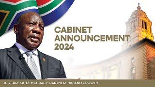 President Cyril Ramaphosa announces a new National Executive