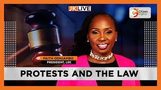 LSK President Faith Odhiambo speaks on the Githurai police operation