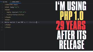 Running PHP 1.0 in 2024