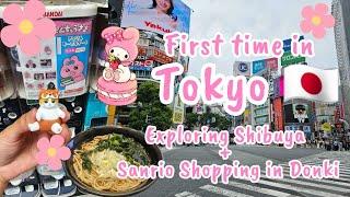 Japan Vlog  Flight to Tokyo Exploring Shibuya Sanrio Shopping in Don Quijote l Slow Travel Vlog