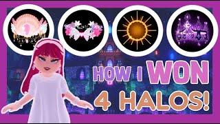 HOW I WON *FOUR* HALOS ROYALE HIGH HALO ANSWERS 2023  HOW TO WIN A HALO