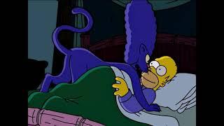 Homer sleeps with Panther Marge