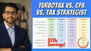 Dont use TurboTax or a CPA...hire a Tax Strategist instead. Heres why...