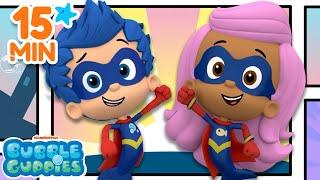 Superhero Bubble Guppies to the Rescue  15 Minute Compilation  Bubble Guppies