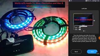 Setup Lytmi NEO HDMI 2.0 Sync Box & TV LED Backlight Kit  Video Game RGB LED Light  Voice Control