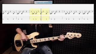 Michael Jackson - Beat It bass cover with tabs in video