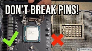 How to install an Intel CPU without breaking pins under 60 seconds LGA 1200