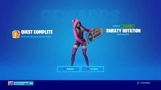 Getting the new SWEATY ROTATION emote