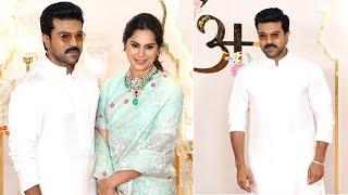 Ram Charan & Upasana Visuals @ Ananth Ambani - Radhika Merchant Wedding  Manastars