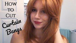 How to Cut Curtain Bangs Face Framing Bangs - Step by Step Tutorial