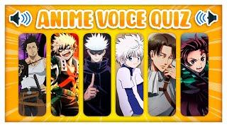 ANIME VOICE QUIZ ️️ Guess the anime character voice  ANIME QUIZ 