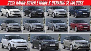 2023 Range Rover Evoque R-Dynamic SE - All Color Options - Images  AUTOBICS